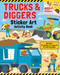 Trucks & Diggers: Sticker Art & Coloring (Activity Book with Over 400 Stickers) by Gareth WIlliams, 9780655235842
