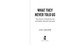 What They Never Told Us (True Stories of Family Secrets and Hidden Identities Revealed) by Gail Lukasik, 9781510780187