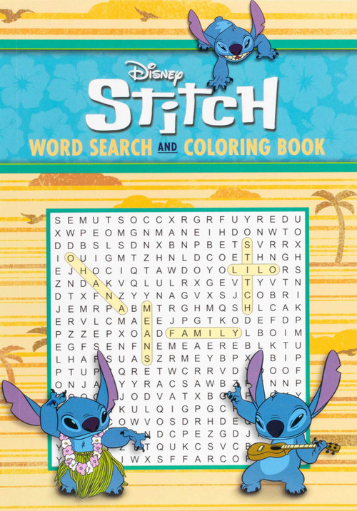 Disney Stitch Word Search and Coloring Book - Coloring Book for Teens and Adults, Word Search Book, Officially Licensed by Editors of Thunder Bay Press, 9781667208473
