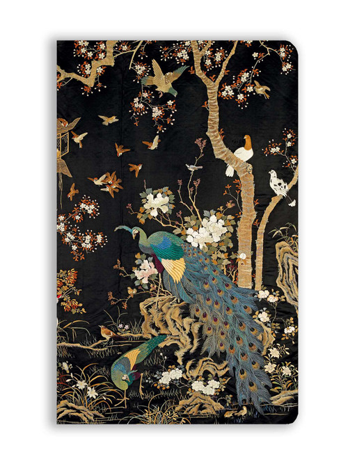 Ashmolean Museum: Embroidered Hanging with Peacock (Soft Touch Journal) by Flame Tree Studio, 9781804178973