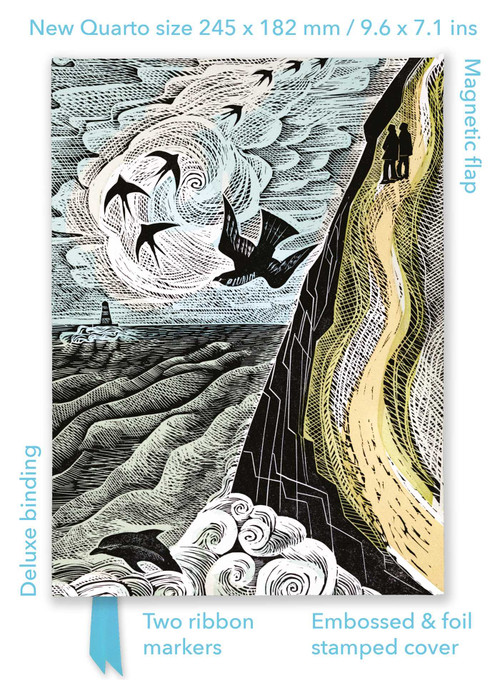 Angela Harding: Cornish Path (Foiled Quarto Journal) by Flame Tree Studio, 9781804179017