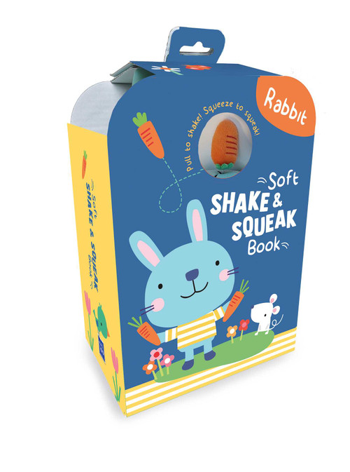Soft Shake & Squeak Rabbit by Little Genius Books, 9781960107305