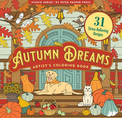 Autumn Dreams Coloring Book (31 stress relieving designs) by Peter Pauper Press, Inc., 9781441343710