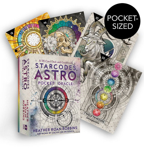 Starcodes Astro Pocket Oracle (A 56-Card Deck and Guidebook) by Heather Roan Robbins, 9781401978198