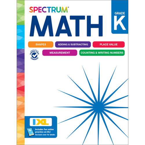 Spectrum Math Workbook, Grade K - 9781483871431 by Spectrum, Carson Dellosa Education