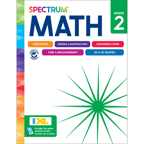 Spectrum Math Workbook, Grade 2 - 9781483871455 by Spectrum, Carson Dellosa Education