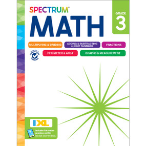Spectrum Math Workbook, Grade 3 - 9781483871462 by Spectrum, Carson Dellosa Education, 9781483871462