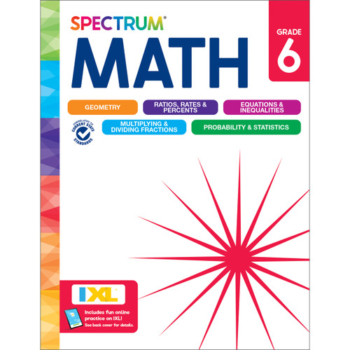 Spectrum Math Workbook, Grade 6 - 9781483871493 by Spectrum, Carson Dellosa Education, Elise Craver, 9781483871493