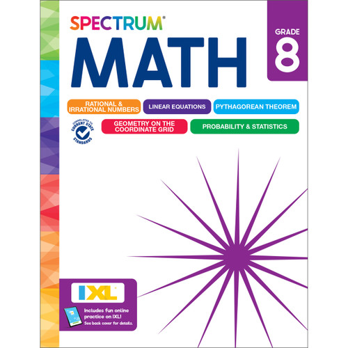 Spectrum Math Workbook, Grade 8 - 9781483871516 by Spectrum, Carson Dellosa Education, Elise Craver, 9781483871516