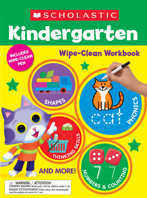 Kindergarten Wipe-Clean Workbook by Scholastic Teaching Resources, 9781338887594