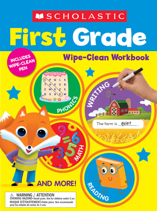 Scholastic First Grade Wipe-Clean Workbook by Scholastic Teaching Resources, 9781338887600