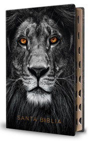 Biblia Reina Valera 1960 letra grande. Biblia León símil piel índice / Spanish Bible RVR 1960 Handy Size Large Print imitation leather Lion of Judah by Reina Valera Revisada 1960, 9798890980069