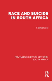 Race and Suicide in South Africa by Fatima Meer, 9781032326757