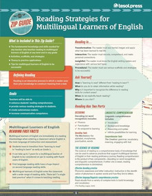 TESOL Zip Guide: Reading Strategies for Multilingual Learners of English by TESOL International Association, 9781942799153