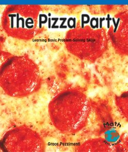 The Pizza Party (Learning Basic Problem-Solving Skills) by Grace Pezzimenti, 9780823976362