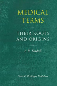 Medical Terms by A.R. Tindall, 9789026514982