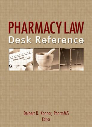 Pharmacy Law Desk Reference by Albert I Wertheimer, Delbert Konnor, 9780789018229