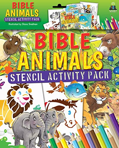 Bible Animals Stencil Activity Pack by Tim Dowley, Steve Smallman, 9781781283158