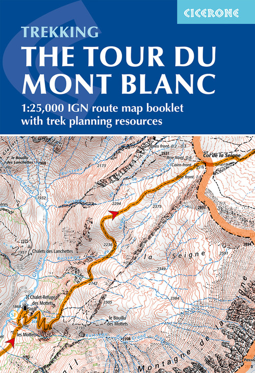 Tour du Mont Blanc Map Booklet (1:25,000 IGN route map booklet) by Jonathan Williams, 9781786312297
