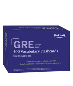 GRE Vocabulary Flashcards, Sixth Edition + Online Access to Review Your Cards, a Practice Test, and Video Tutorials by Kaplan Test Prep, 9781506295695