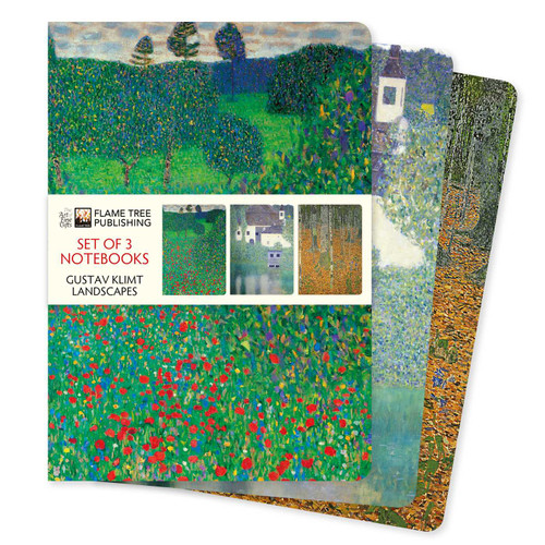Gustav Klimt: Landscapes Set of 3 Standard Notebooks by Flame Tree Studio, 9781804179246
