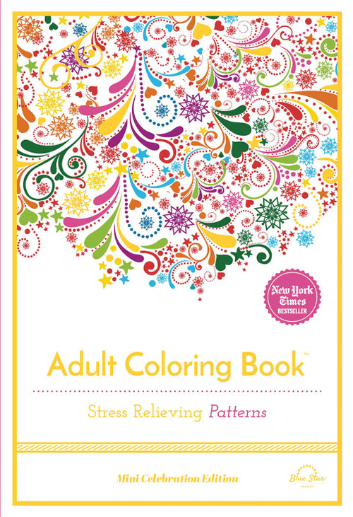 Stress Relieving Patterns (Adult Coloring Book, Mini Edition) by Blue Star Press, 9781944515188