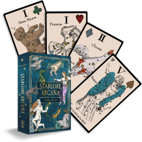 Starlore Arcana (Constellations for Tarot, Astrology, and Cartomancy (56 Full-Color Cards and 128-Page Guidebook)) by Nitasia Roland, Sasha Ravitch, 9781578638482