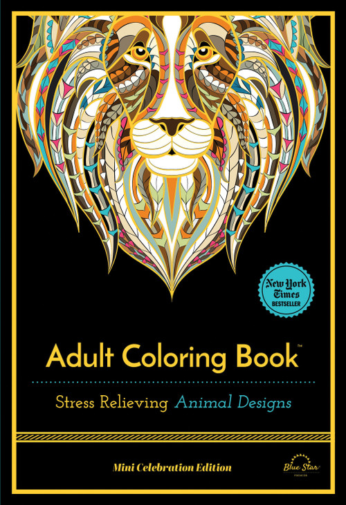 Stress Relieving Animal Designs (Adult Coloring Book, Mini Edition) by Blue Star Press, 9781944515201