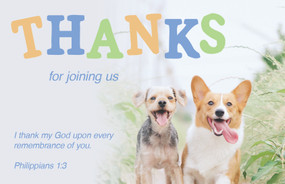 Inspirational Postcard: Thanks for Joining Us (Package of 25) (Philippians 1:3 (KJV)) by Broadman Church Supplies Staff, 9781087755168