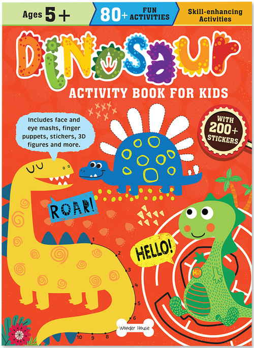 Dinosaur Activity Book For Kids by Wonder House Books, 9789358563566