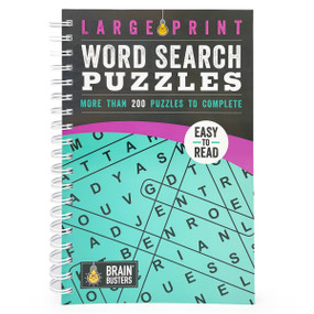 Large Print Word Search Puzzles Teal (More Than 200 Puzzles to Complete) by Parragon Books, 9781680524871