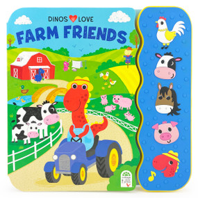 Dinos Love Farm Friends by Christine  Sheldon, Cottage Door Press, 9798890190703