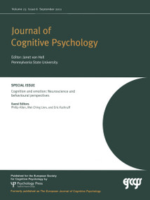 Cognition and Emotion (Neuroscience and Behavioural Perspectives) by Philip Allen, Mei-Ching Lien, Eric Ruthruff, 9781848727557