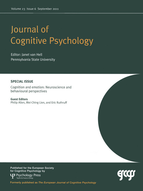 Cognition and Emotion (Neuroscience and Behavioural Perspectives) by Philip Allen, Mei-Ching Lien, Eric Ruthruff, 9781848727557