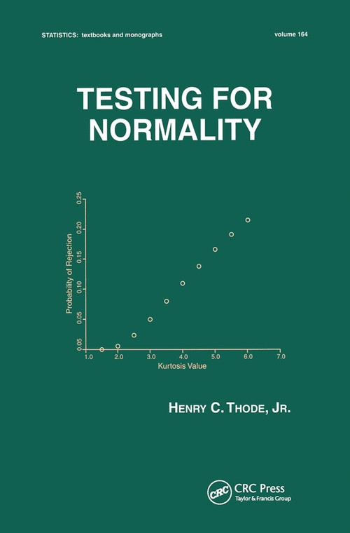 Testing For Normality by Henry C. Thode, 9780367447106