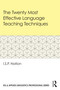 The Twenty Most Effective Language Teaching Techniques by I.S.P. Nation, 9781032802718