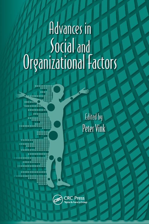 Advances in Social and Organizational Factors by Peter Vink, 9780367381073