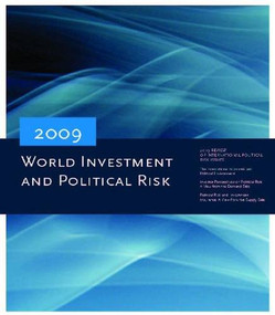 World Investment and Political Risk 2009 by World Bank, 9780821381151