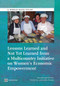 Lessons Learned and Not Yet Learned from a Multicountry Initiative on Women's Economic Empowerment by Sara Johansson de Silva, Pierella Paci, Josefina Posadas, 9781464800689