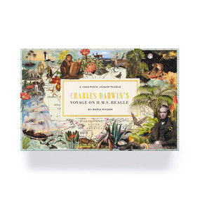 The Voyage of HMS Beagle (Charles Darwin's Journey of Discovery: a 1000-piece Jigsaw Puzzle) by Maria Rivans, 9781837760534