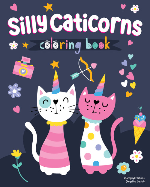 Silly Caticorns Coloring Book by Clorophyl Editions, 9781641243995