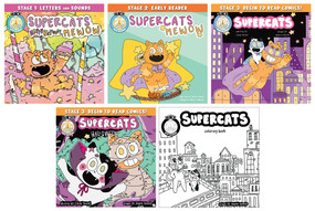 Supercats Boxed Set of 5 by Caleb Thusat, Angela Oddling, 9781639692033
