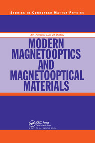 Modern Magnetooptics and Magnetooptical Materials by A.K Zvezdin, V.A Kotov, 9780367579494