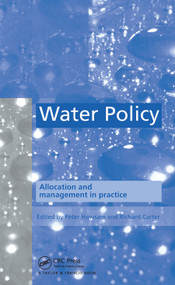 Water Policy (Allocation and management in practice) by P. Howsam, R.C. Carter, 9780367448462