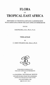 Flora of Tropical East Africa - Violaceae (1986) by C. Grey-Wilson, 9789061913306