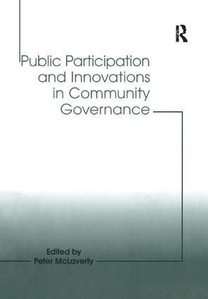 Public Participation and Innovations in Community Governance - 9781138258105 by Peter McLaverty, 9781138258105