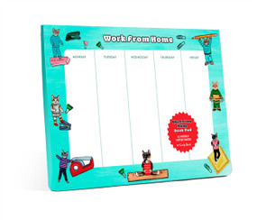 Work from Home Desk Pad (Cat Notepad & To Do List Pad, 52 Sheets, 6.75 x 9.75-inches) by Carly Beck, 9781454956136
