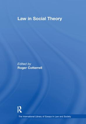Law in Social Theory by Roger Cotterrell, 9781138383494