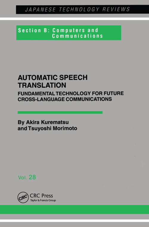 Automatic Speech Translation by Akira Kurematsu, 9782919875023