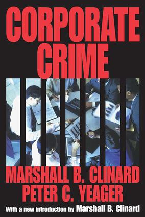 Corporate Crime by Peter Yeager, 9781412804936